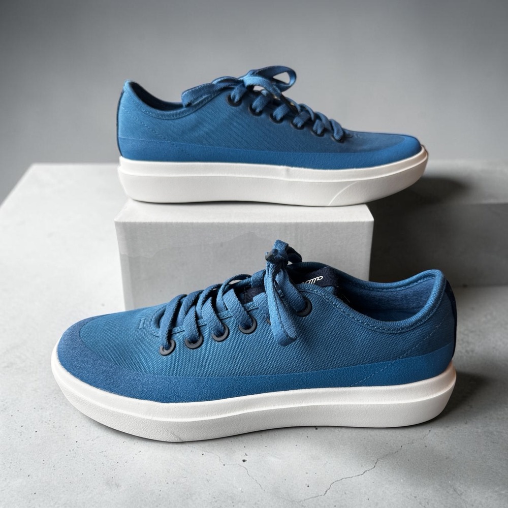 Allbirds Canvas Pacer Blue Low Top Sneakers A10778W090-0324HL Womens 9